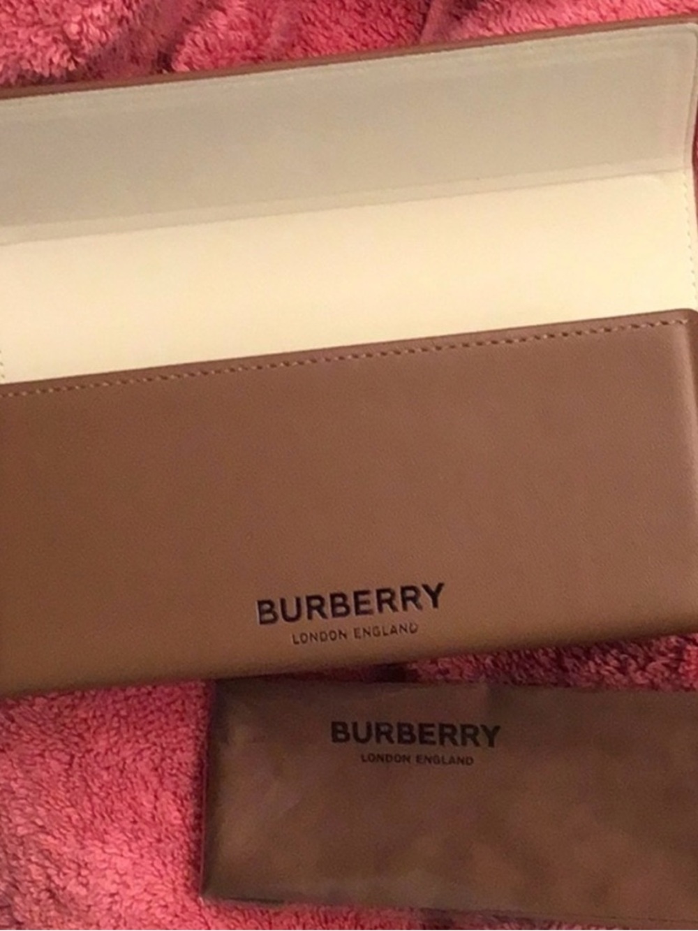 Burberry Tan Leather Continental Wallet